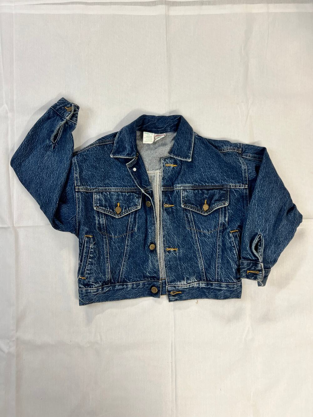 Vintage Palmetto's denim trucker jacket with a medium wash size 10/12 kids